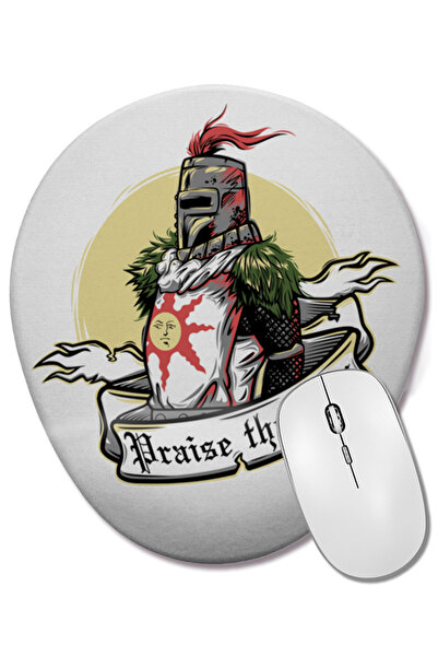 BASKI DÜNYASI Mouse Pad oval Solaire Dark Souls cu suport pentru încheietura ...