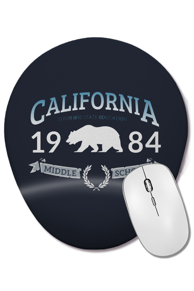 BASKI DÜNYASI Mouse Pad oval pentru școala gimnazială din California State Ed...