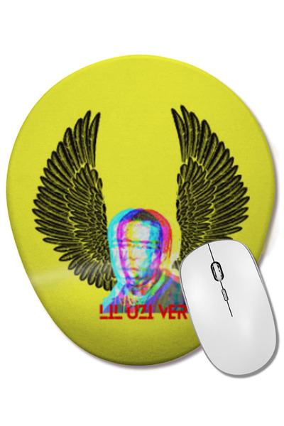 BASKI DÜNYASI Mouse Pad oval cu suport pentru încheietura mâinii Lil Uzi Vert Art