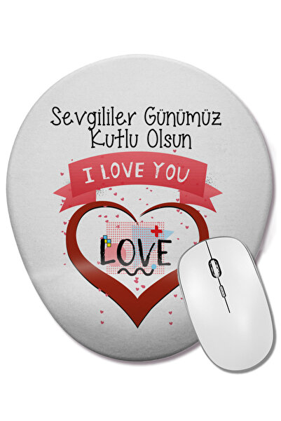 BASKI DÜNYASI Δώρο για την Ημέρα του Αγίου Βαλεντίνου 092 Οβάλ ποντίκι με υπο...