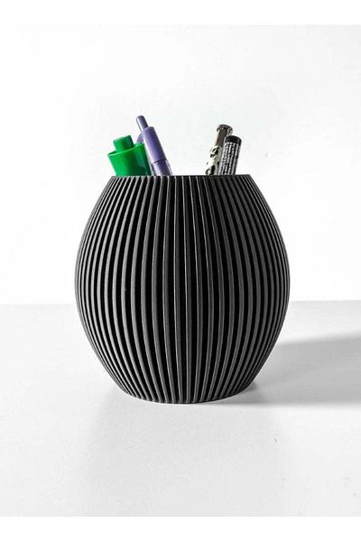 3D Brothers Sleek Renis Pen Holder | Desk Organizer and Pencil up Holder