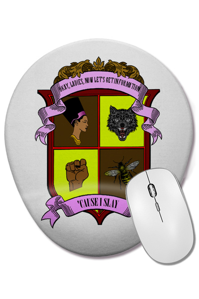 BASKI DÜNYASI Mouse Pad oval Beyonce cu suport pentru încheietura mâinii