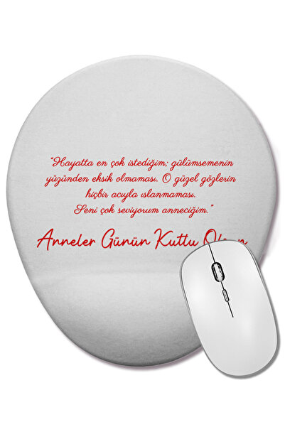 BASKI DÜNYASI Cadou pentru Ziua Mamei 057 Mouse Pad oval cu suport pentru înc...