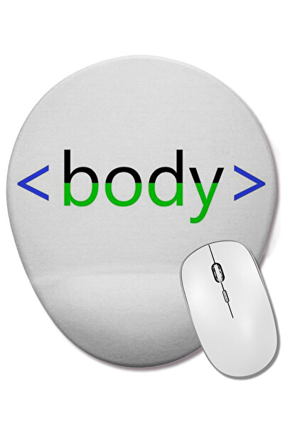 BASKI DÜNYASI Οβάλ ποντίκι με υποστήριξη καρπού Tag Body