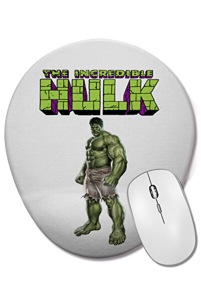 BASKI DÜNYASI Hulk 01 Mouse Pad oval cu suport pentru încheietura mâinii