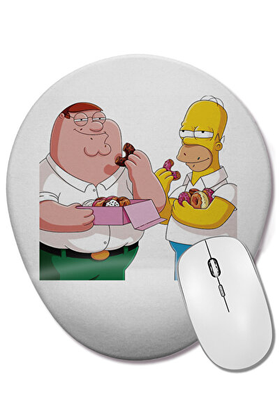 BASKI DÜNYASI Mouse Pad oval Peter E Romer cu suport pentru încheietura mâinii