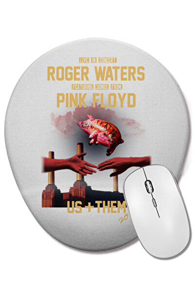 BASKI DÜNYASI Mouse Pad oval Roger Waters cu suport pentru încheietura mâinii