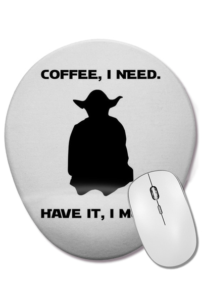 BASKI DÜNYASI Οβάλ ποντίκι με υποστήριξη καρπού Yoda Star Wars