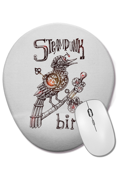 BASKI DÜNYASI Mouse Pad oval Passaro Mecanico cu suport pentru încheietura mâ...