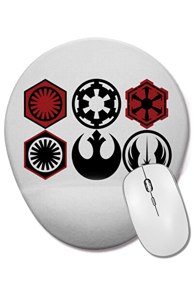BASKI DÜNYASI Star Wars Icon Οβάλ ποντίκι με υποστήριξη καρπού