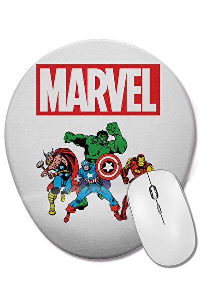 BASKI DÜNYASI Marvel Avengers 03 Οβάλ ποντίκι με οπίσθιο στήριγμα καρπού