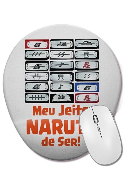 BASKI DÜNYASI Mouse Pad oval cu suport pentru încheietura mâinii Meu Jeito Na...