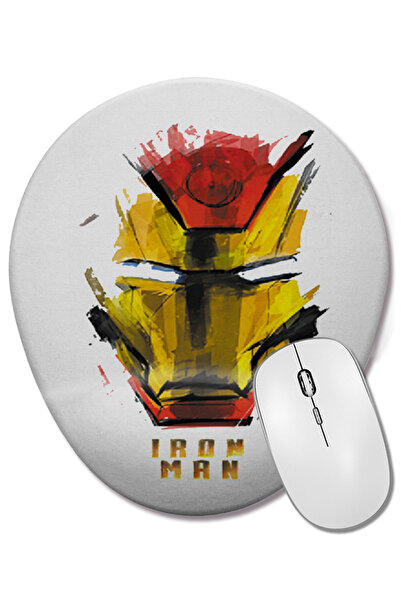 BASKI DÜNYASI Οβάλ ποντίκι με υποστήριξη καρπού του ταινίας Iron Man