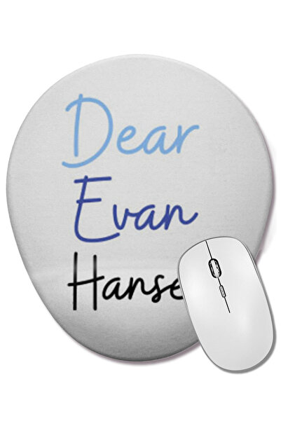 BASKI DÜNYASI Mouse Pad oval Dear Evan Hansen cu suport pentru încheietura mâ...