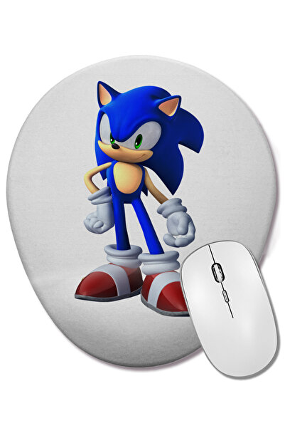 BASKI DÜNYASI Sonic Bilek Destekli Oval Mouse Pad