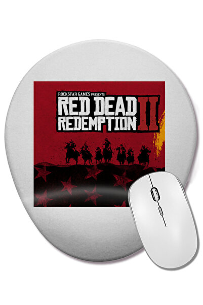 BASKI DÜNYASI Red Dead Redemption 2 07 Mouse Pad oval cu suport pentru închei...