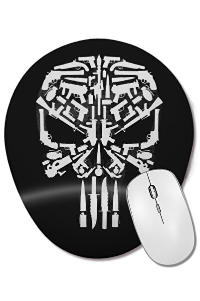 BASKI DÜNYASI Mouse Pad oval The Punisher Punishment cu suport pentru încheie...