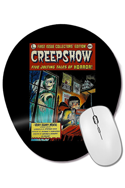 BASKI DÜNYASI Mouse Pad oval Creepshow cu suport pentru încheietura mâinii