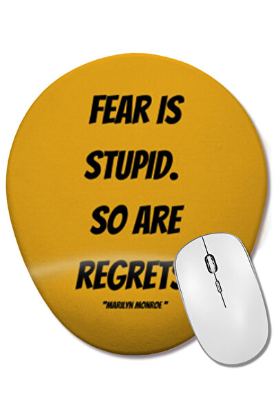 BASKI DÜNYASI Marilyn Monroe Quotes Art Gift - Mouse Pad oval în stil vintage...