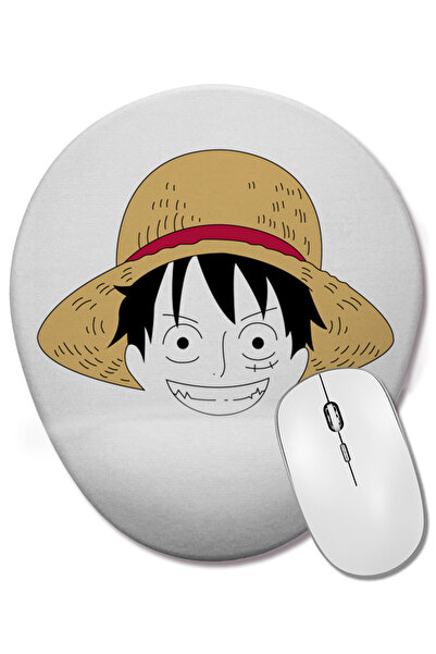 BASKI DÜNYASI Luffy - Οβάλ ποντίκι με υποστήριξη καρπού από την One Piece