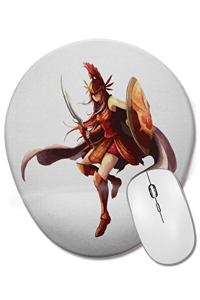 BASKI DÜNYASI Mouse Pad oval Lol Leona cu suport pentru încheietura mâinii
