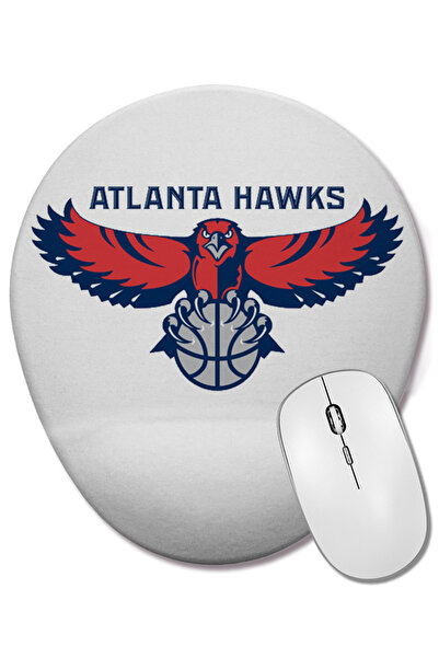 BASKI DÜNYASI Mouse Pad oval Atlanta Hawks Old School cu suport pentru închei...