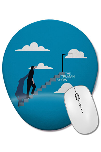 BASKI DÜNYASI Тръман Шоу стълби подложка за китката овална подложка за мишка