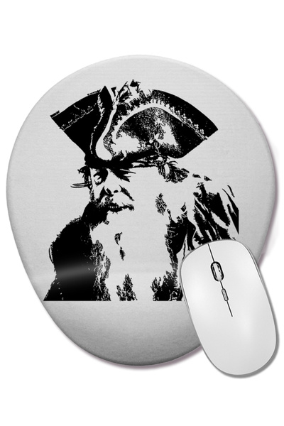 BASKI DÜNYASI Mouse Pad oval Pirata cu suport pentru încheietura mâinii