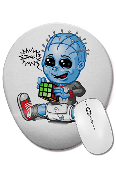 BASKI DÜNYASI Οβάλ ποντίκι με υποστήριξη καρπού Cube Solve