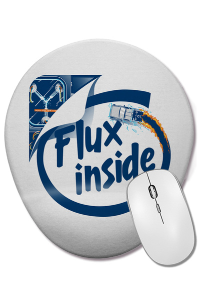 BASKI DÜNYASI Mouse Pad oval Flux İnside cu suport pentru încheietura mâinii