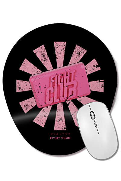 BASKI DÜNYASI Fight Club Retro Japanese Mouse Pad oval cu suport pentru încheietura mâinii