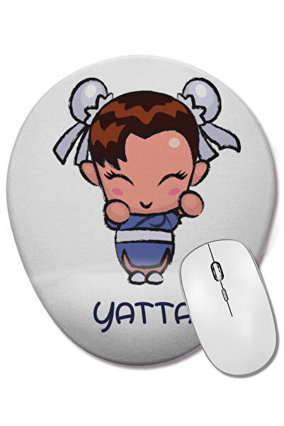BASKI DÜNYASI Chunli Baby Chun Li Yatta Mouse Pad oval cu suport pentru înche...