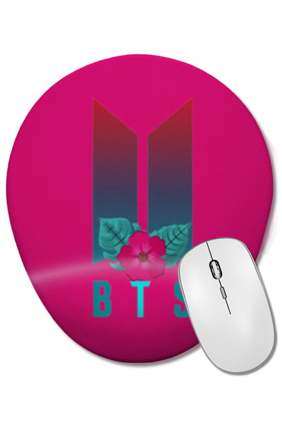 BASKI DÜNYASI Bts Army Gift LOGIO MERCH Mouse Pad oval cu suport pentru înche...