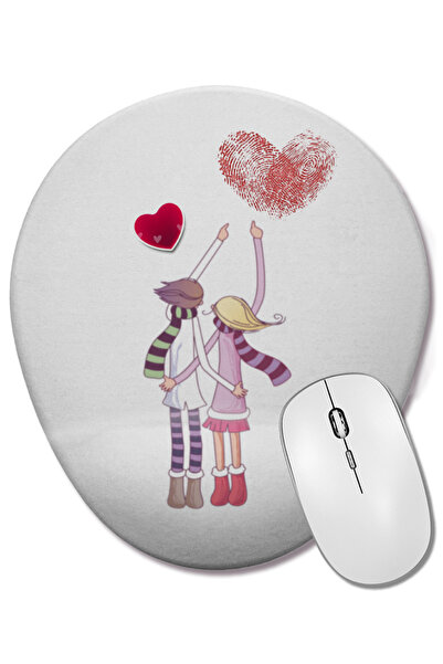 BASKI DÜNYASI Δώρο για την Ημέρα του Αγίου Βαλεντίνου 0203 Οβάλ ποντίκι με υπ...