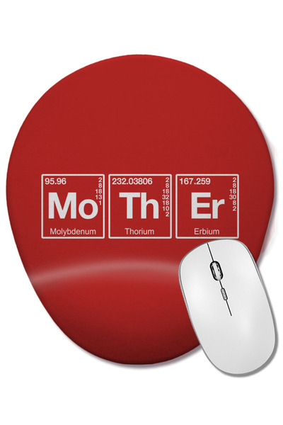 BASKI DÜNYASI Mouse Pad oval Mother Of All Elements cu suport pentru încheiet...