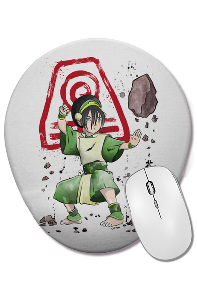 BASKI DÜNYASI Avatar The Power Of The Earth Kingdom Οβάλ ποντίκι με υποστήριξ...