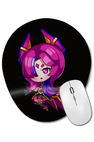 BASKI DÜNYASI Mouse Pad oval Guardian Xayah cu suport pentru încheietura mâinii