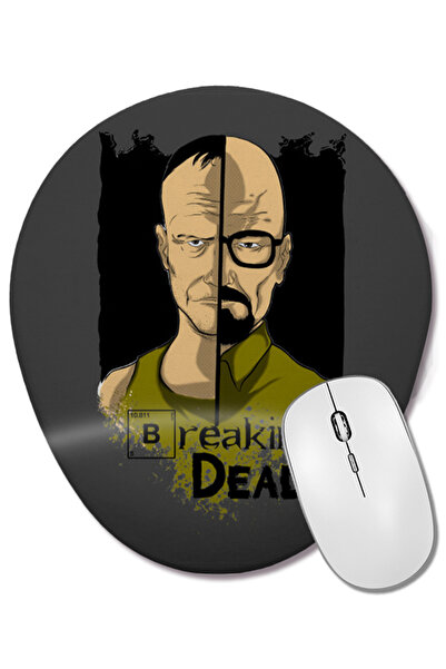 BASKI DÜNYASI Mouse Pad oval Breaking Dead cu suport pentru încheietura mâinii