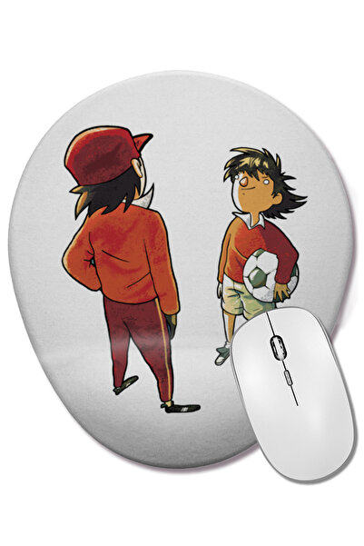 BASKI DÜNYASI Tsubasa 3 Mouse Pad oval cu suport pentru încheietura mâinii