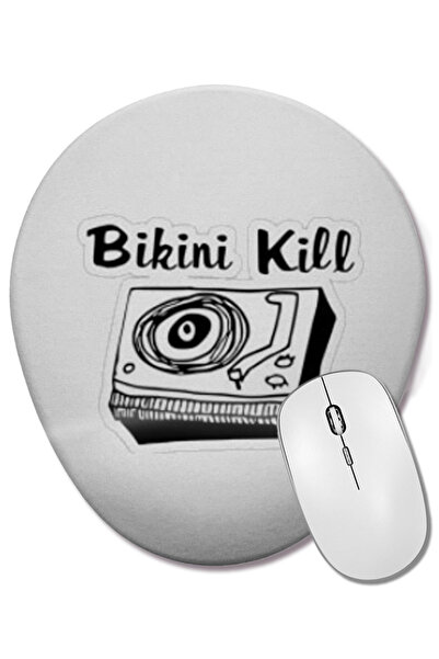 BASKI DÜNYASI Οβάλ ποντίκι με λογότυπο Bikini Kill με στήριγμα καρπού