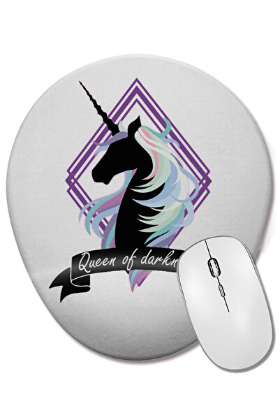 BASKI DÜNYASI Mouse Pad oval Queen Of Darkness cu suport pentru încheietura m...