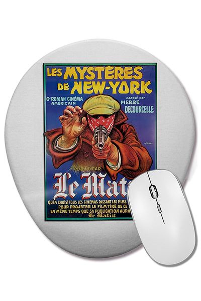BASKI DÜNYASI Aquela O Poster Da Famosa Serie Dos Amigos Wrist Supported Oval Mouse Pad