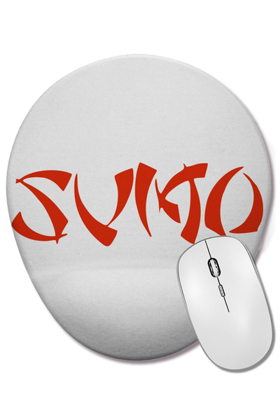 BASKI DÜNYASI Mouse Pad oval Sumo cu suport pentru încheietura mâinii