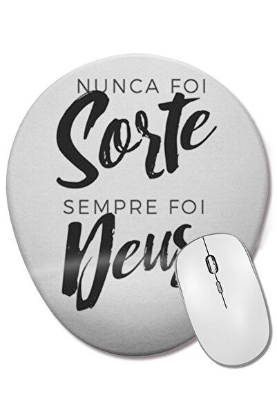 BASKI DÜNYASI Mouse Pad oval cu suport pentru încheietura mâinii Nunca Foi So...