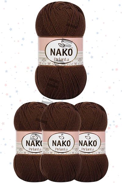 devhome Nako Diamond Hand Knitting Yarn Amigurumi Yarn 4 Pieces Mixed Colors 225 Meters 100% Premium Micro Acrylic