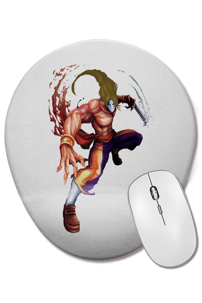 BASKI DÜNYASI Mouse Pad oval Vega cu suport pentru încheietura mâinii