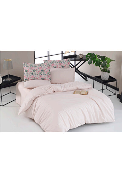 The Fabric Avacado Green Plain Paradise Double Sided Ranforce Double Duvet Cover Set