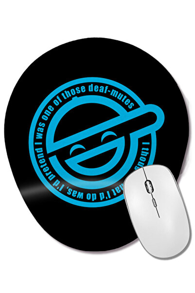 BASKI DÜNYASI Mouse Pad oval cu suport pentru încheietura mâinii, cu figură d...