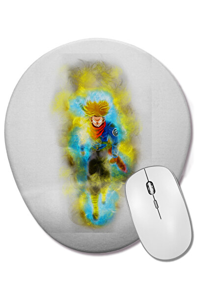 BASKI DÜNYASI Mouse Pad oval Trunks Super Saiyan Rage cu suport pentru închei...