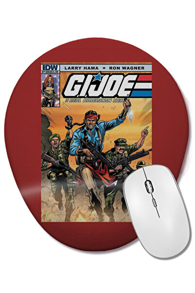 BASKI DÜNYASI Mouse Pad oval jOE GIJDE cu suport pentru încheietura mâinii